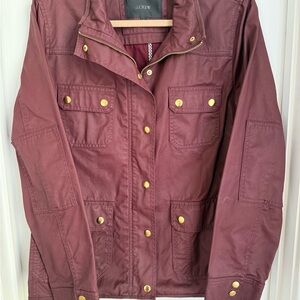 J. Crew Women's Maroon Utility Jacket